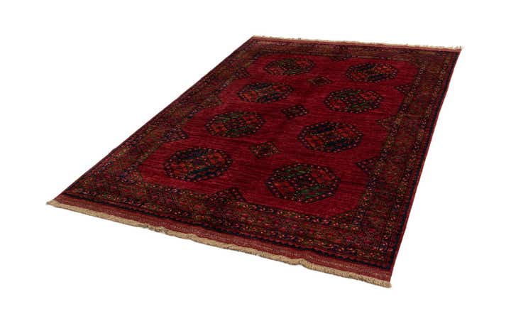 5' 10 x 8' Ersari Afghan Wool Rug