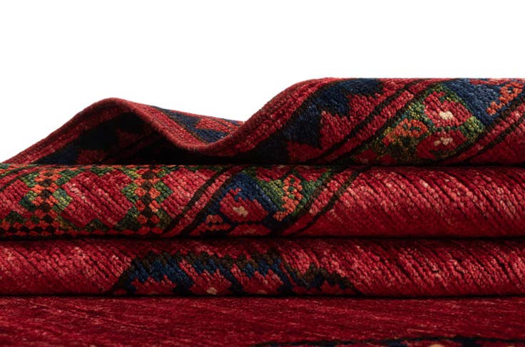 Detail image of 5' 10 x 8' Ersari Afghan Wool Rug