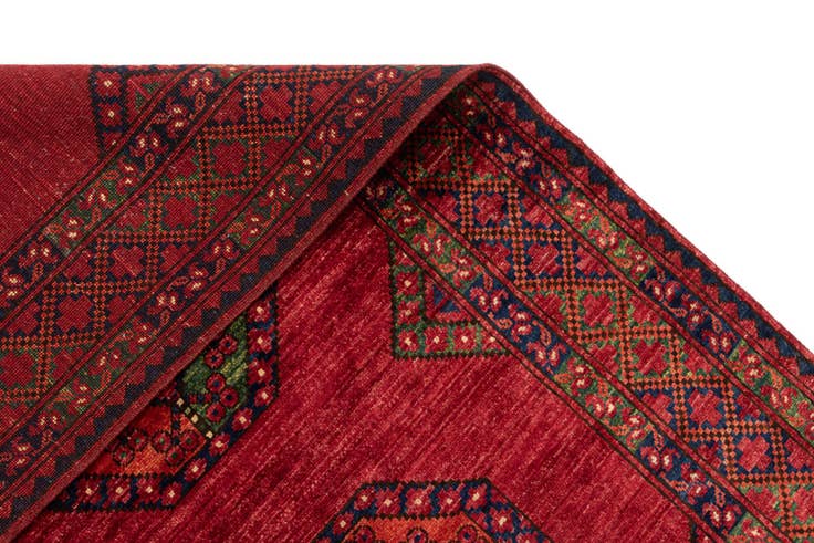 Detail image of 5' 10 x 8' Ersari Afghan Wool Rug