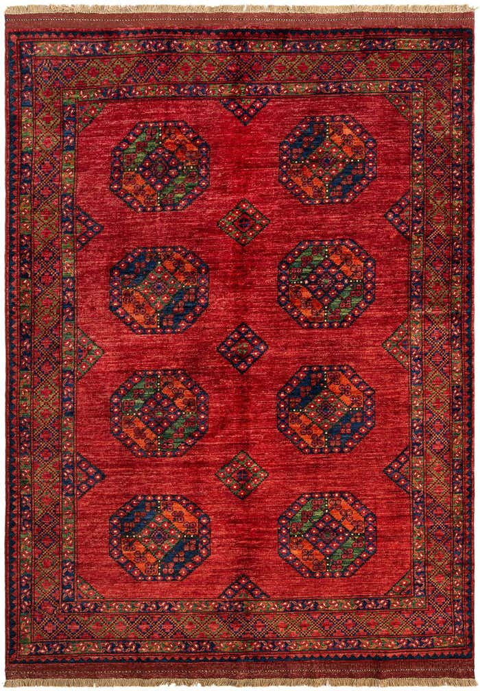5' 10 x 8' Ersari Afghan Wool Rug