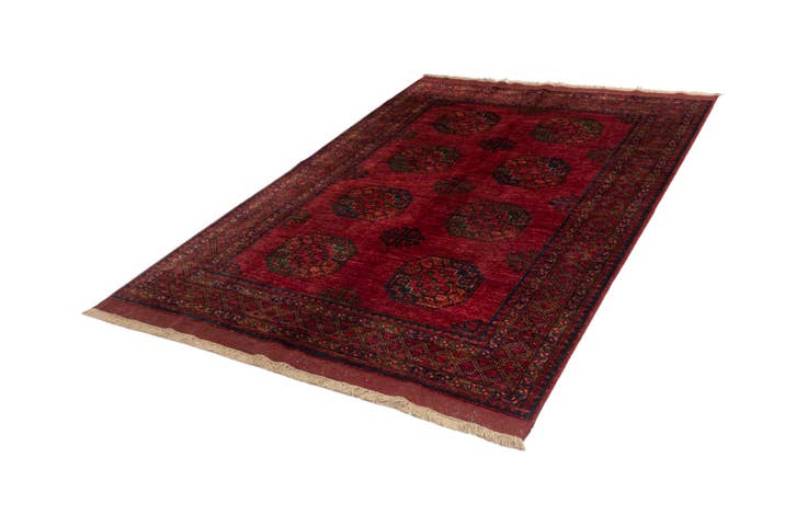 Detail image of 5' 9 x 7' 9 Ersari Afghan Wool Rug