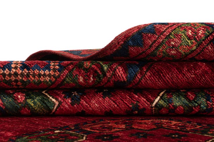 Detail image of 5' 9 x 7' 9 Ersari Afghan Wool Rug