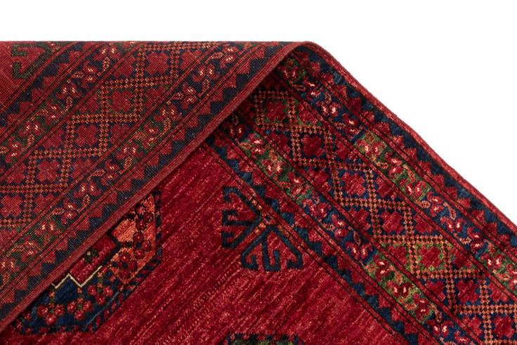 Detail image of 5' 9 x 7' 9 Ersari Afghan Wool Rug