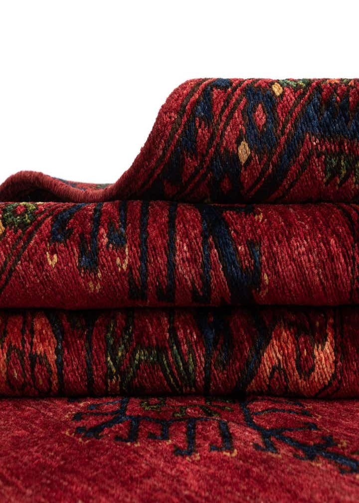 5' 9 x 7' 10 Ersari Afghan Wool Rug