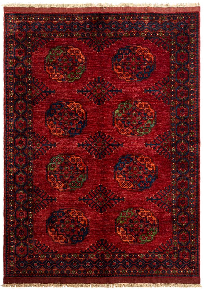 Detail image of 5' 9 x 7' 10 Ersari Afghan Wool Rug