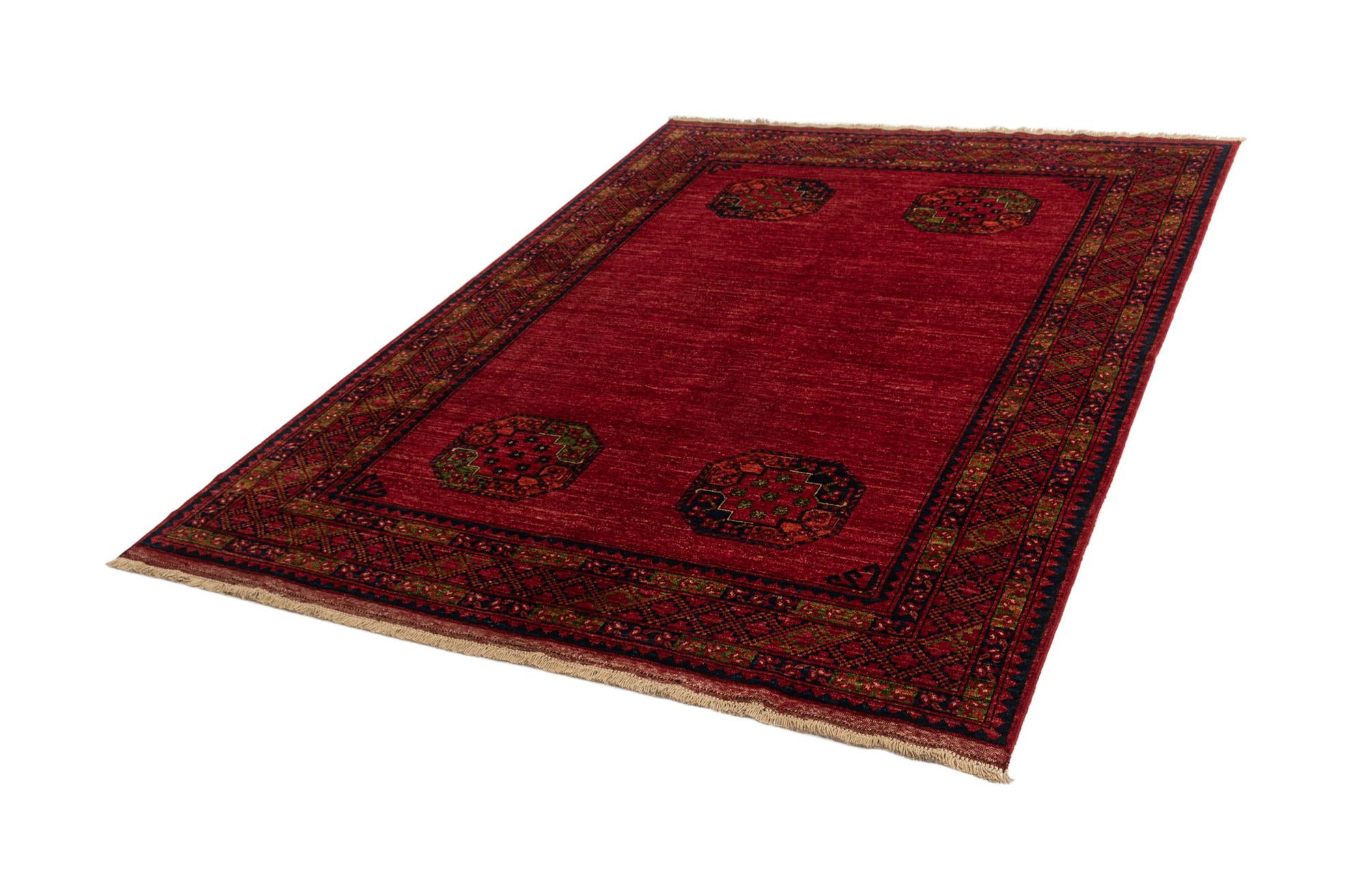 5' 11 x 7' 11 Ersari Afghan Wool Rug