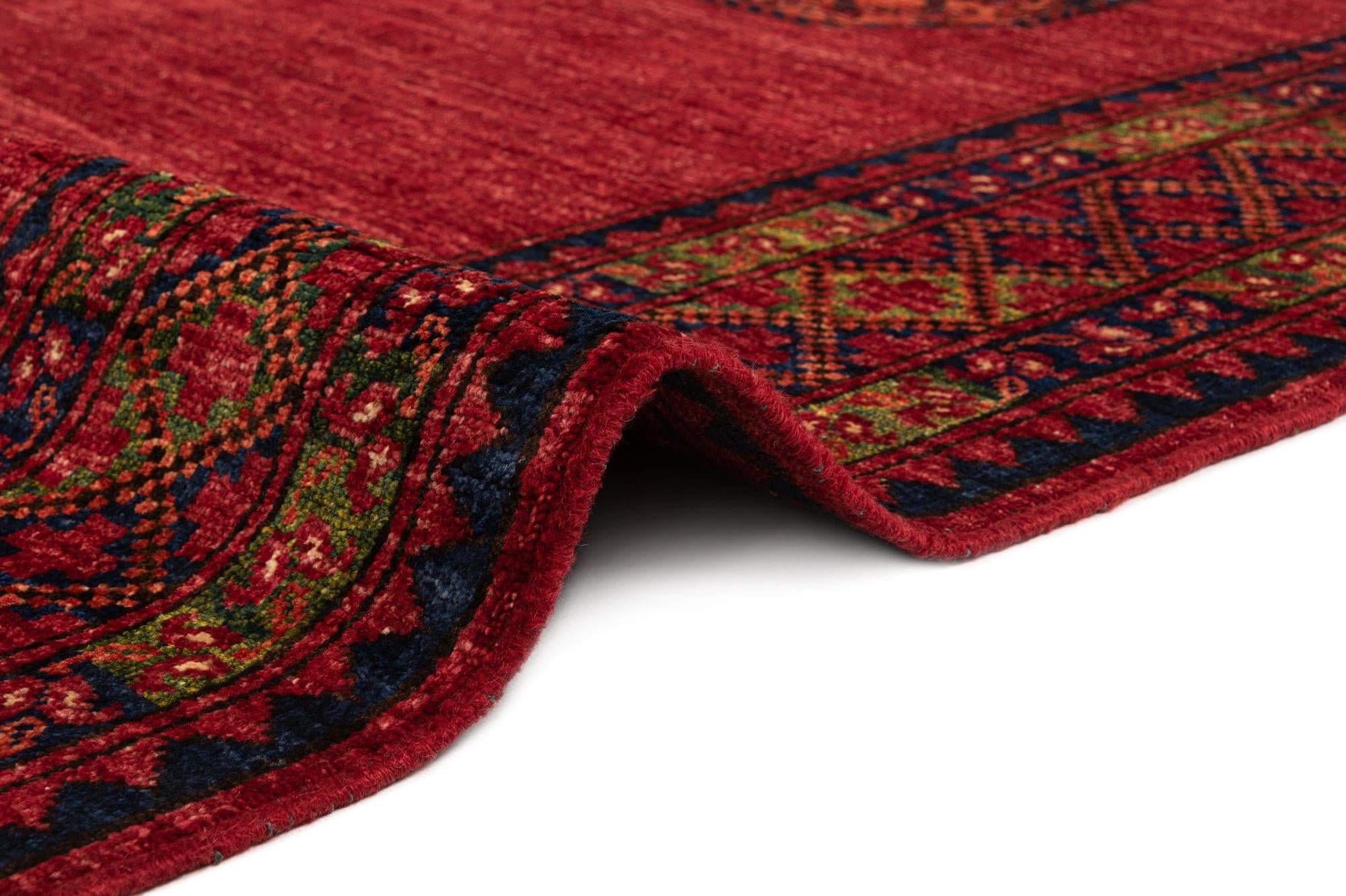 5' 11 x 7' 11 Ersari Afghan Wool Rug