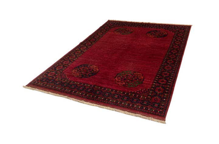 5' 11 x 8' Ersari Afghan Wool Rug