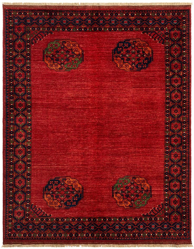 Detail image of 5' 11 x 8' Ersari Afghan Wool Rug