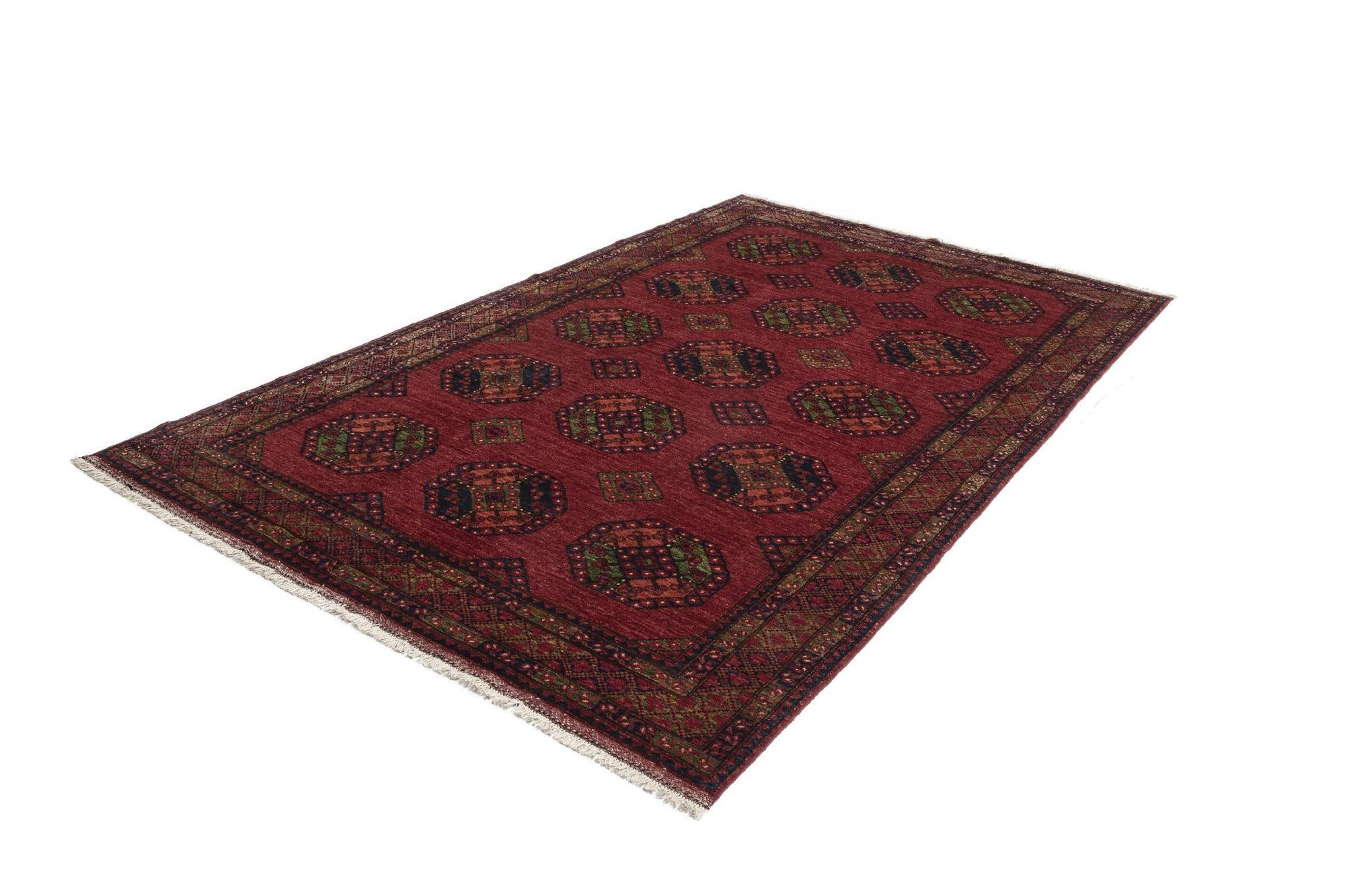 6' 8 x 10' 8 Ersari Afghan Wool Rug