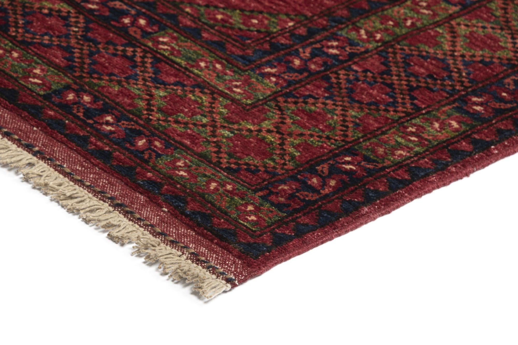 6' 8 x 10' 8 Ersari Afghan Wool Rug