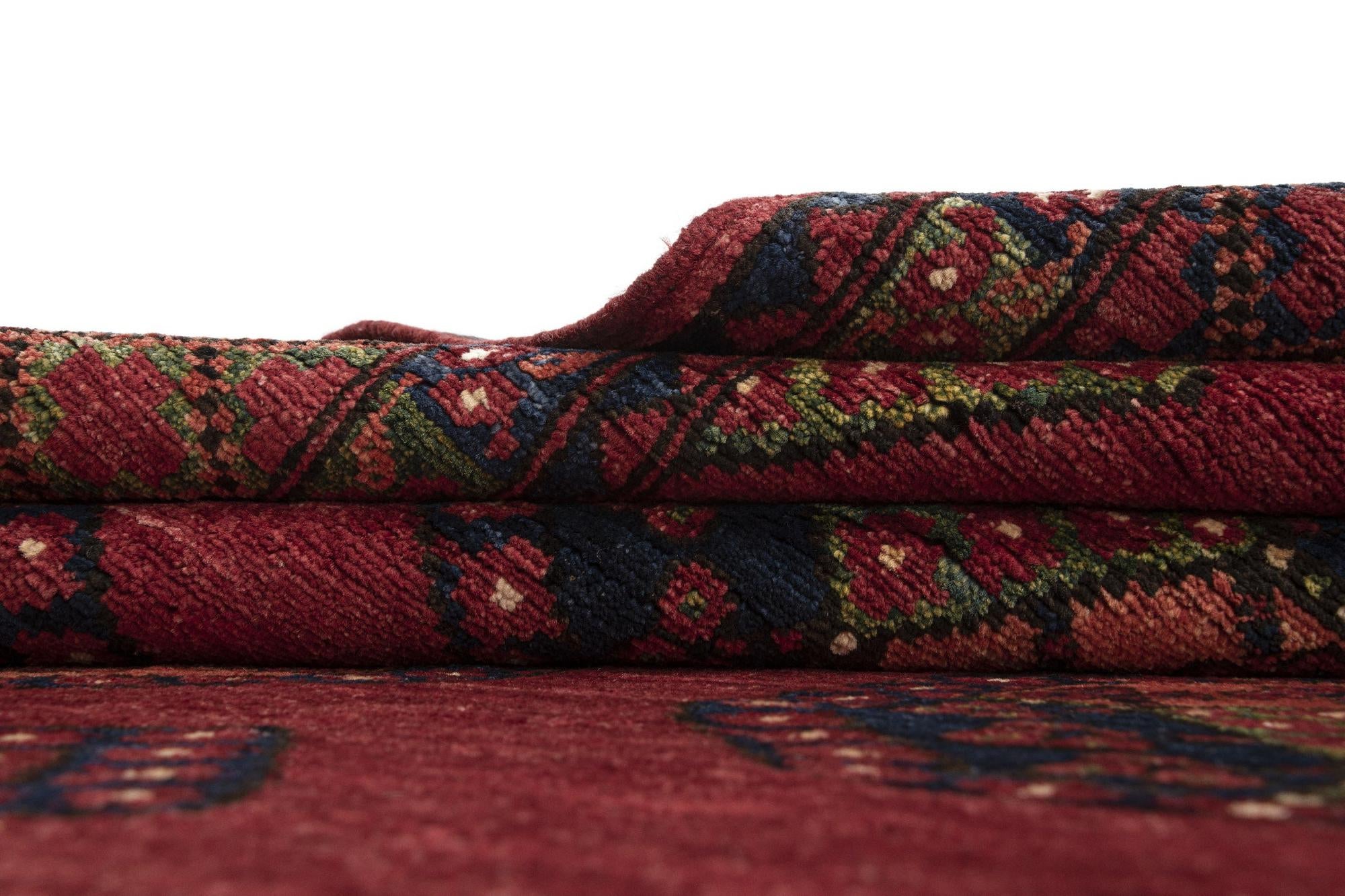 6' 8 x 10' 8 Ersari Afghan Wool Rug
