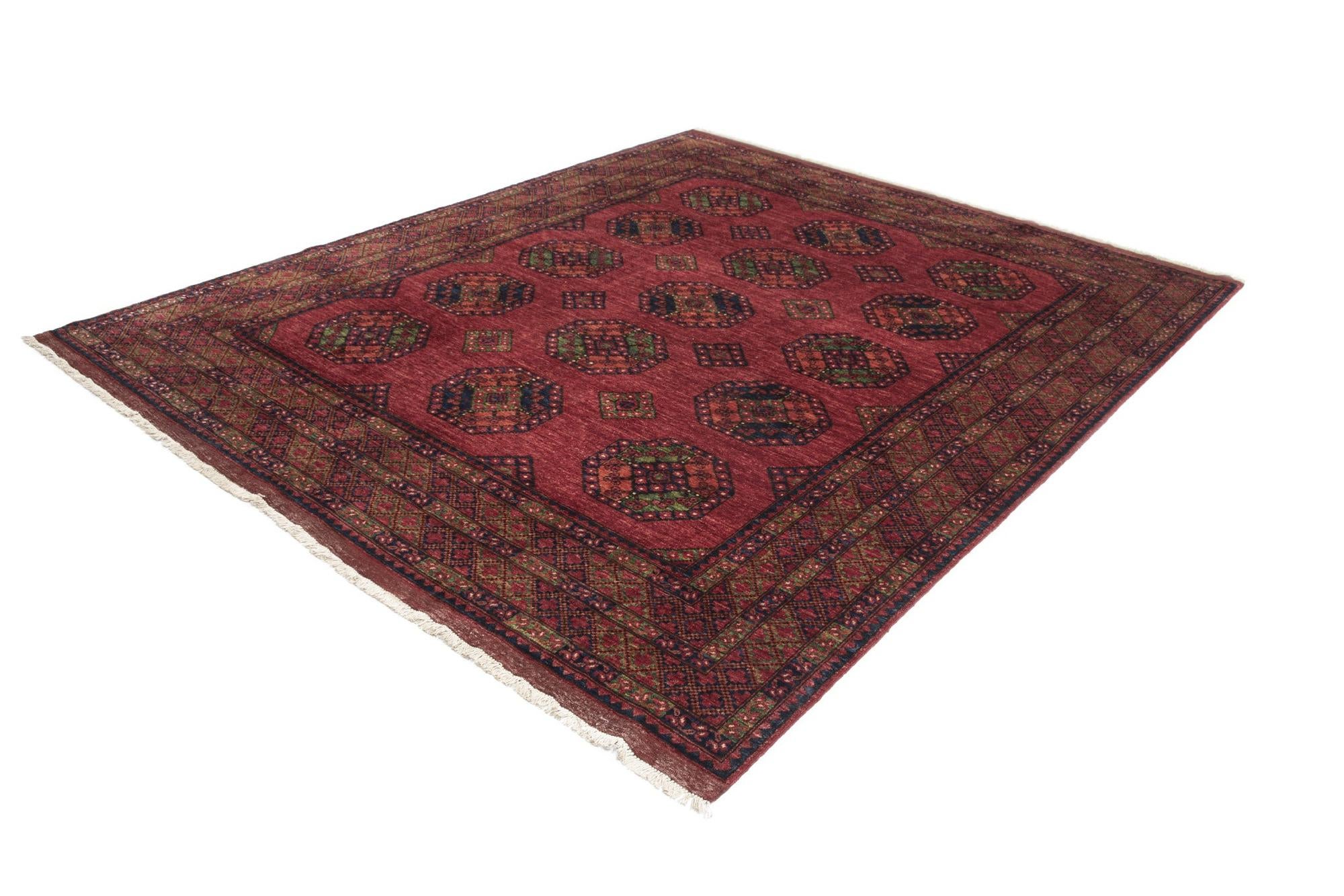 8' 5 x 10' Ersari Afghan Wool Rug
