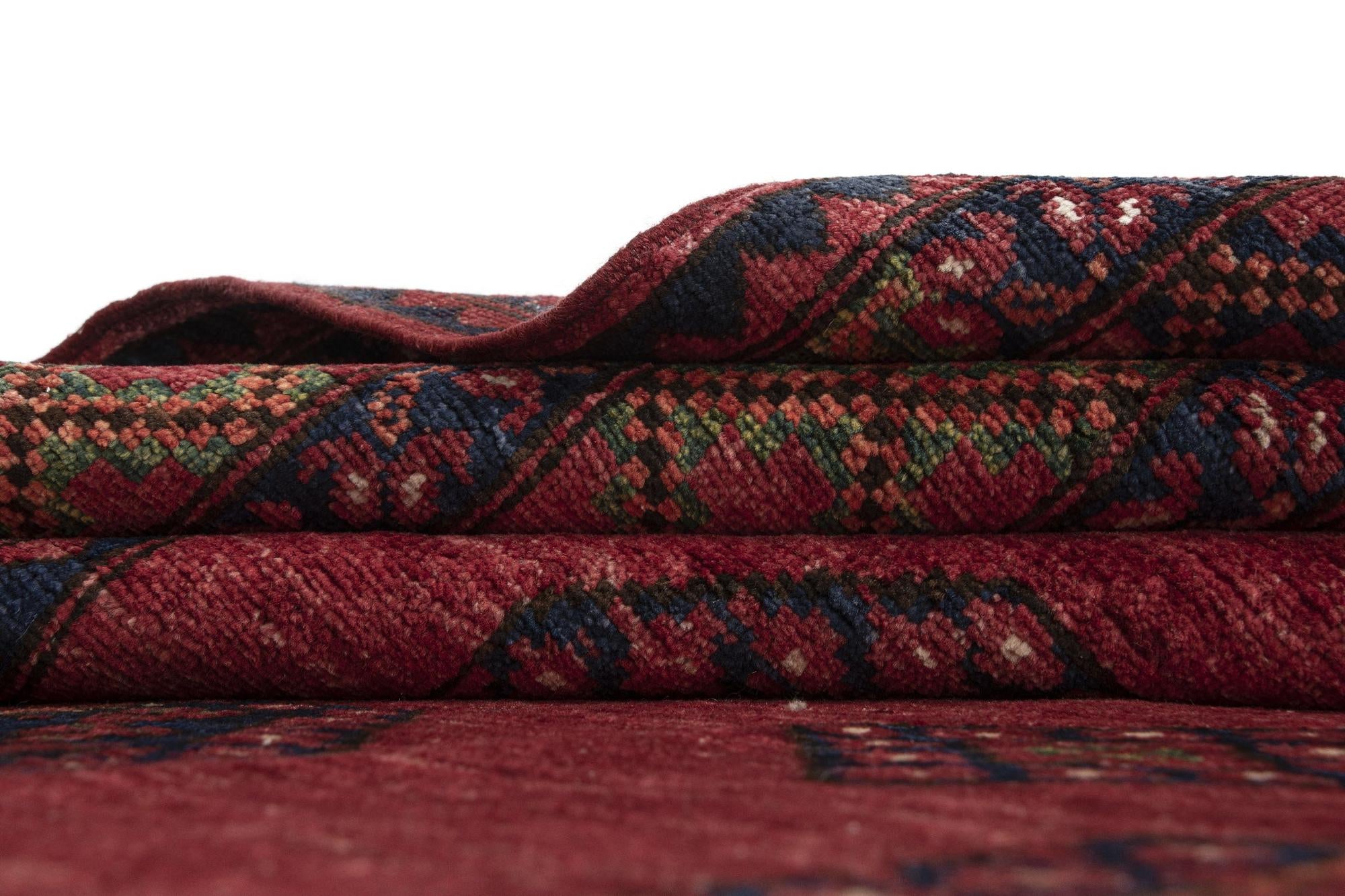 8' 5 x 10' Ersari Afghan Wool Rug