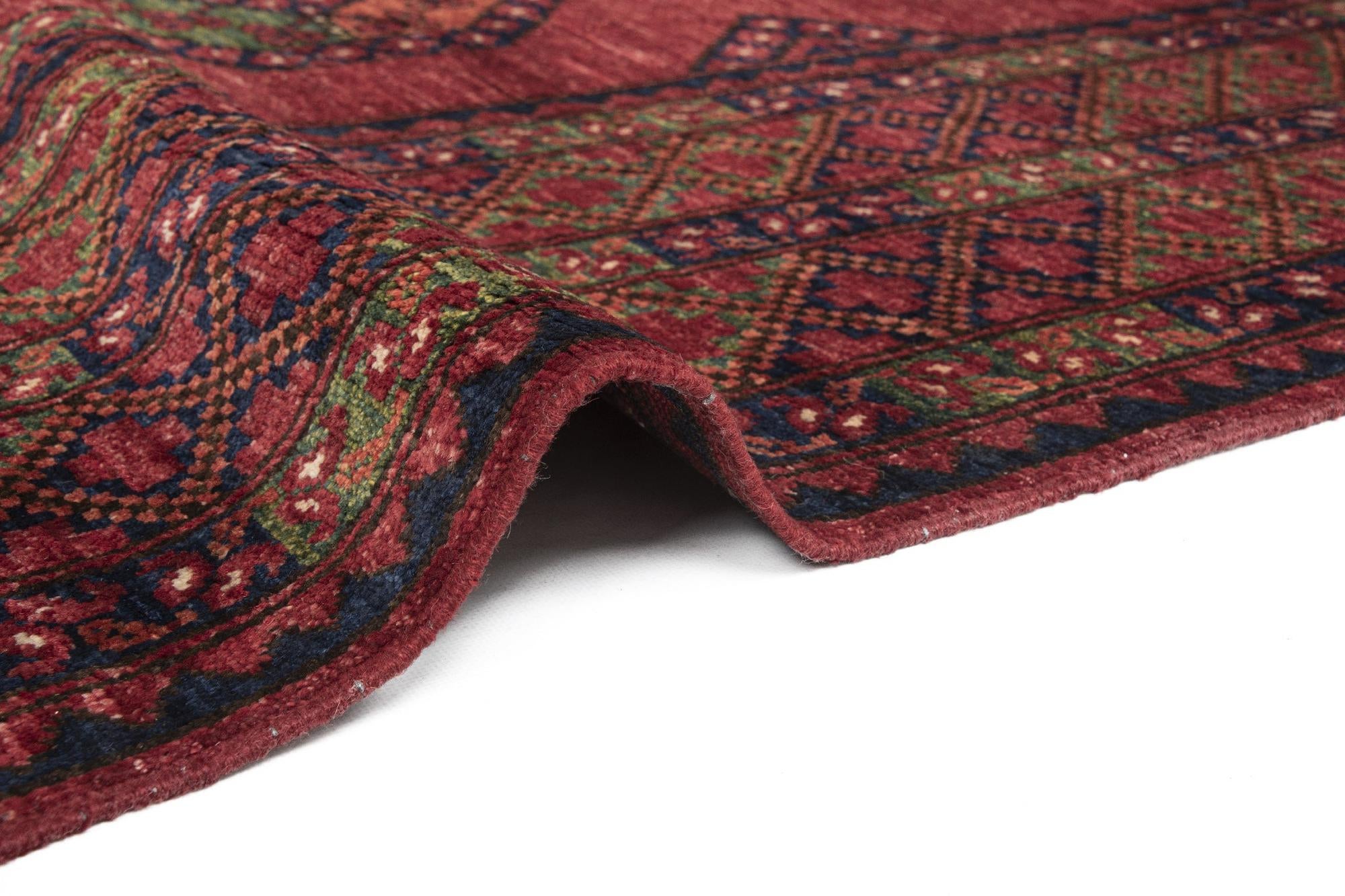 8' 5 x 10' Ersari Afghan Wool Rug