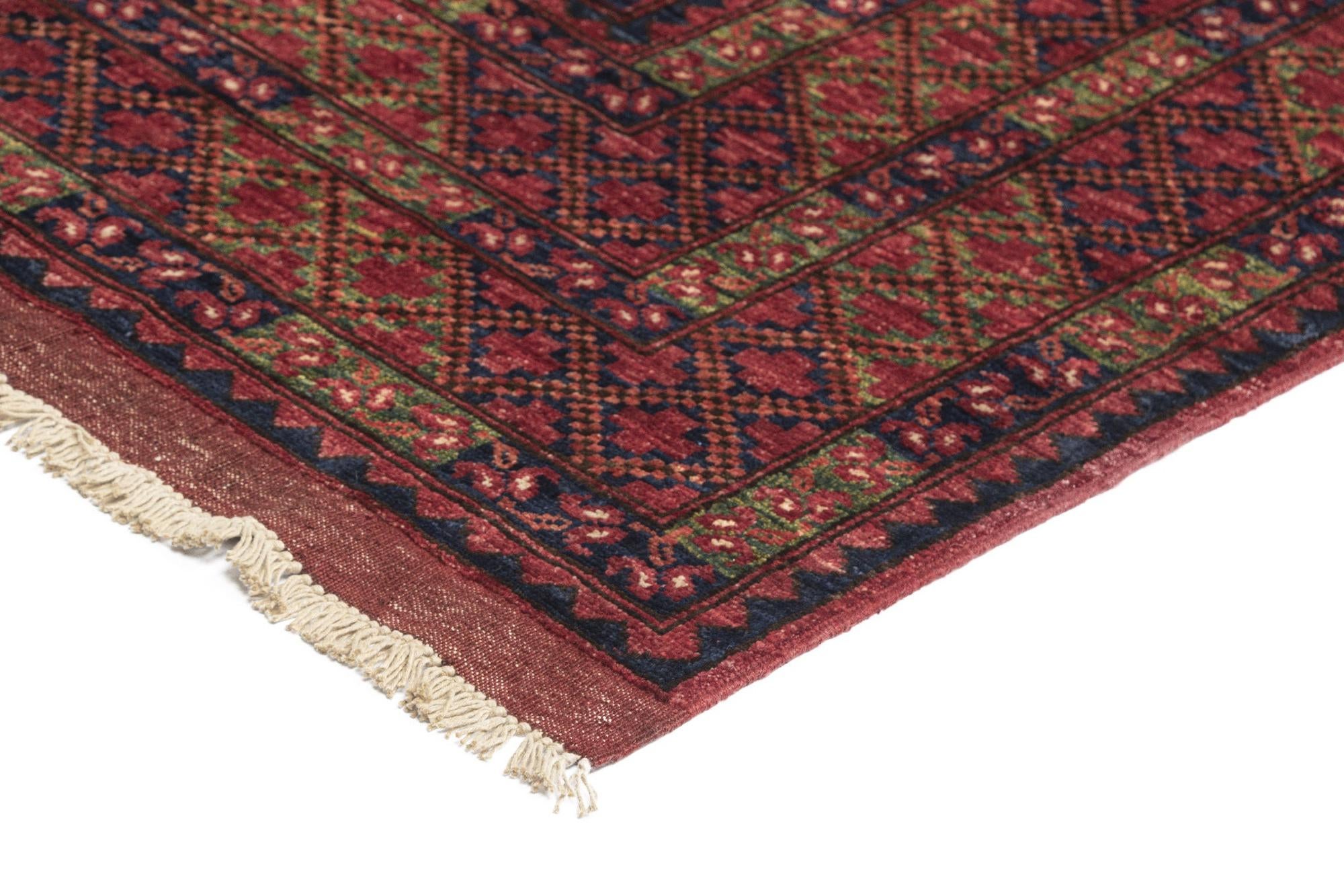 8' 5 x 10' Ersari Afghan Wool Rug