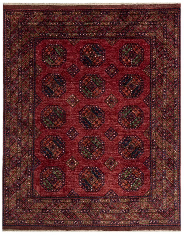 Detail image of 8' 5 x 10' Ersari Afghan Wool Rug