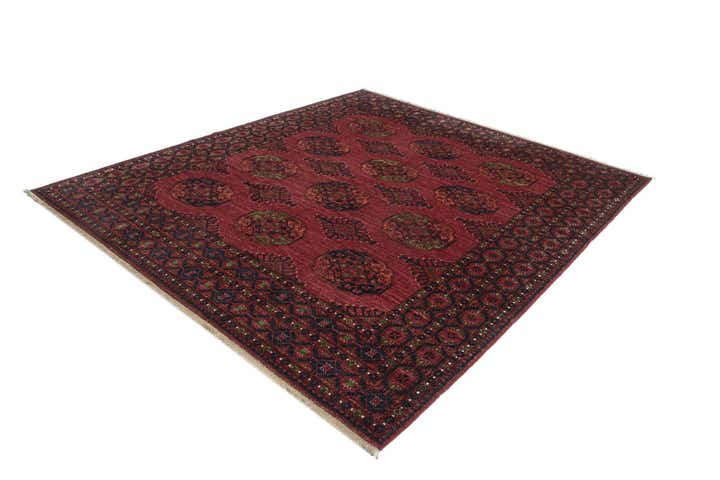 8' 8 x 9' 9 Ersari Afghan Wool Rug