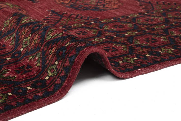 Detail image of 8' 8 x 9' 9 Ersari Afghan Wool Rug
