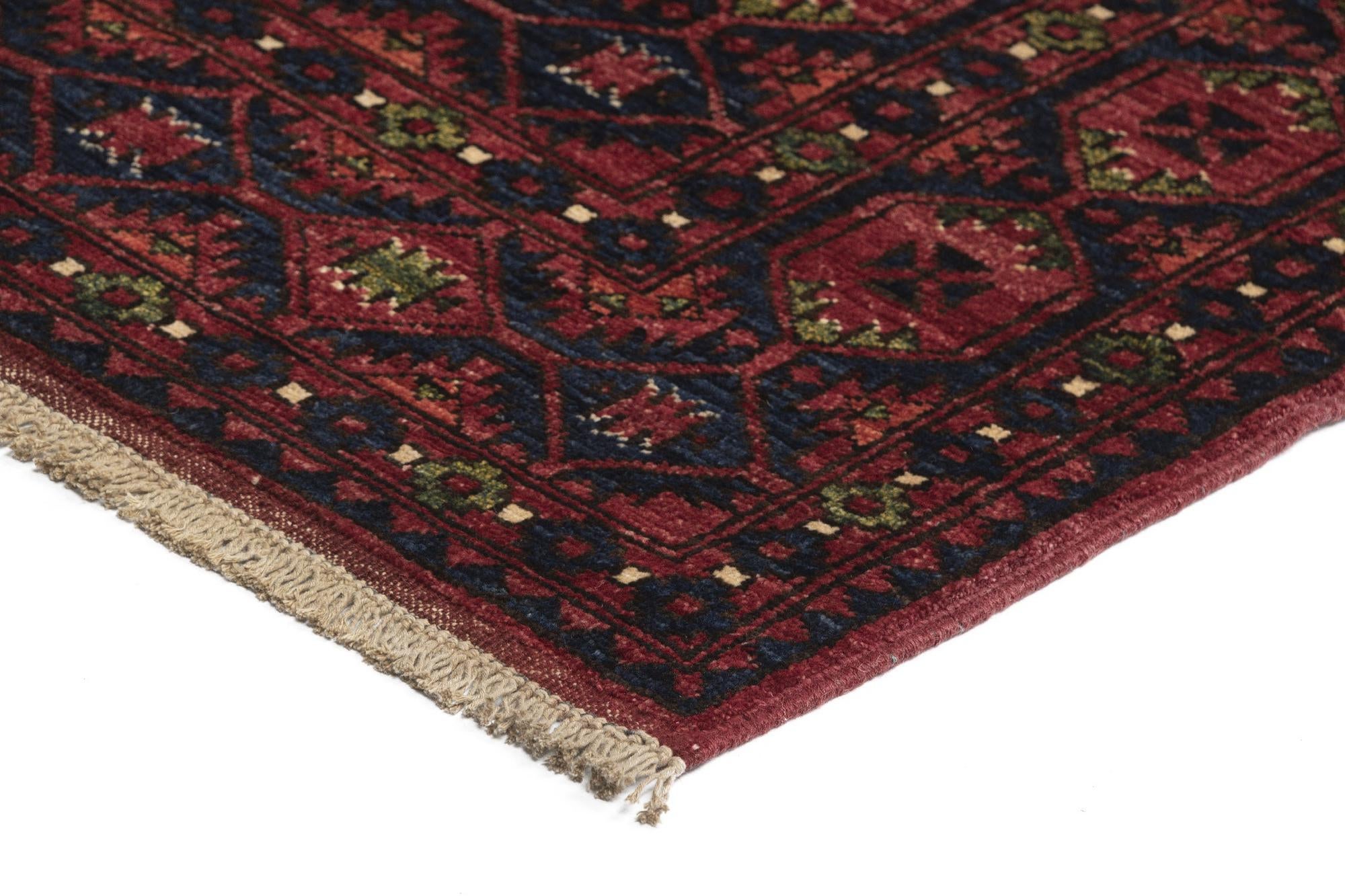 8' 8 x 9' 9 Ersari Afghan Wool Rug