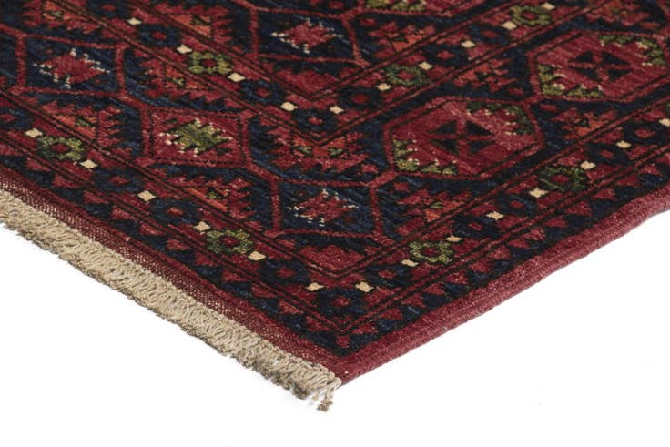 Detail image of 8' 8 x 9' 9 Ersari Afghan Wool Rug