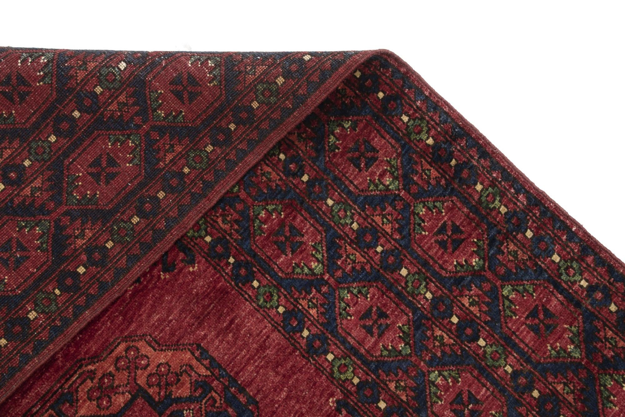 8' 5 x 9' 11 Ersari Afghan Wool Rug