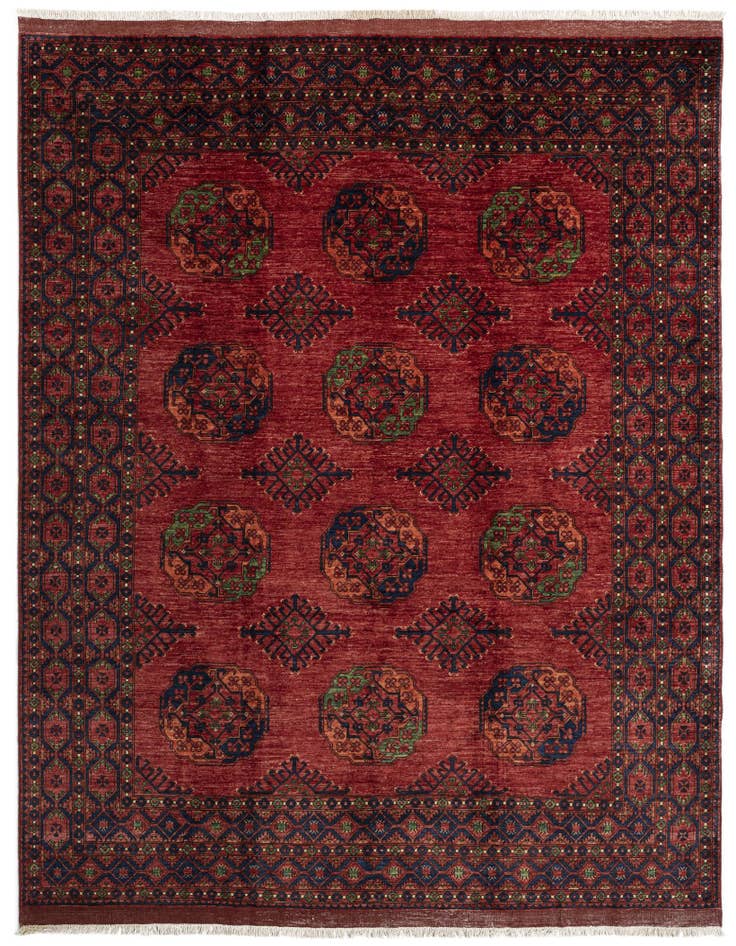 Detail image of 8' 5 x 9' 11 Ersari Afghan Wool Rug