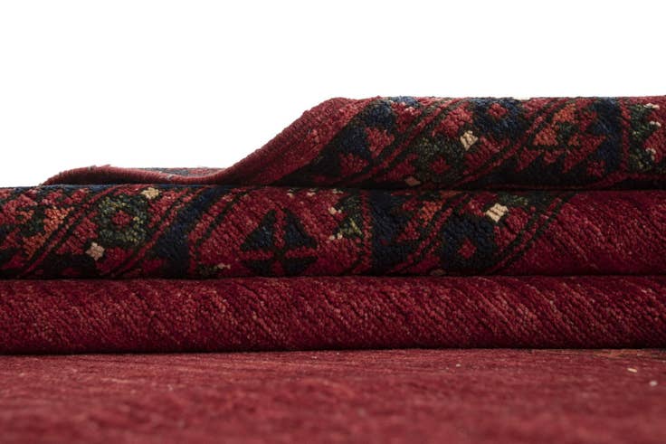 Detail image of 8' 7 x 9' 9 Ersari Afghan Wool Rug