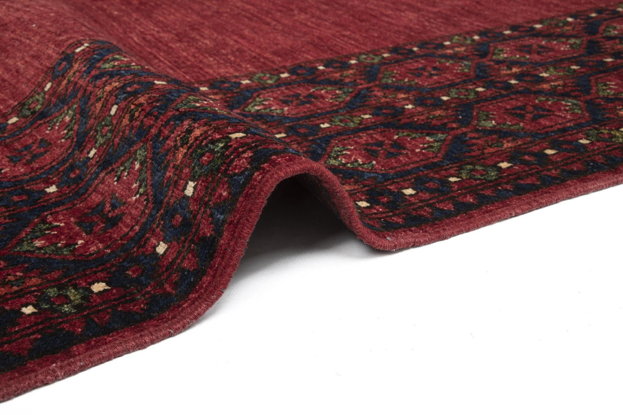 8' 7 x 9' 9 Ersari Afghan Wool Rug