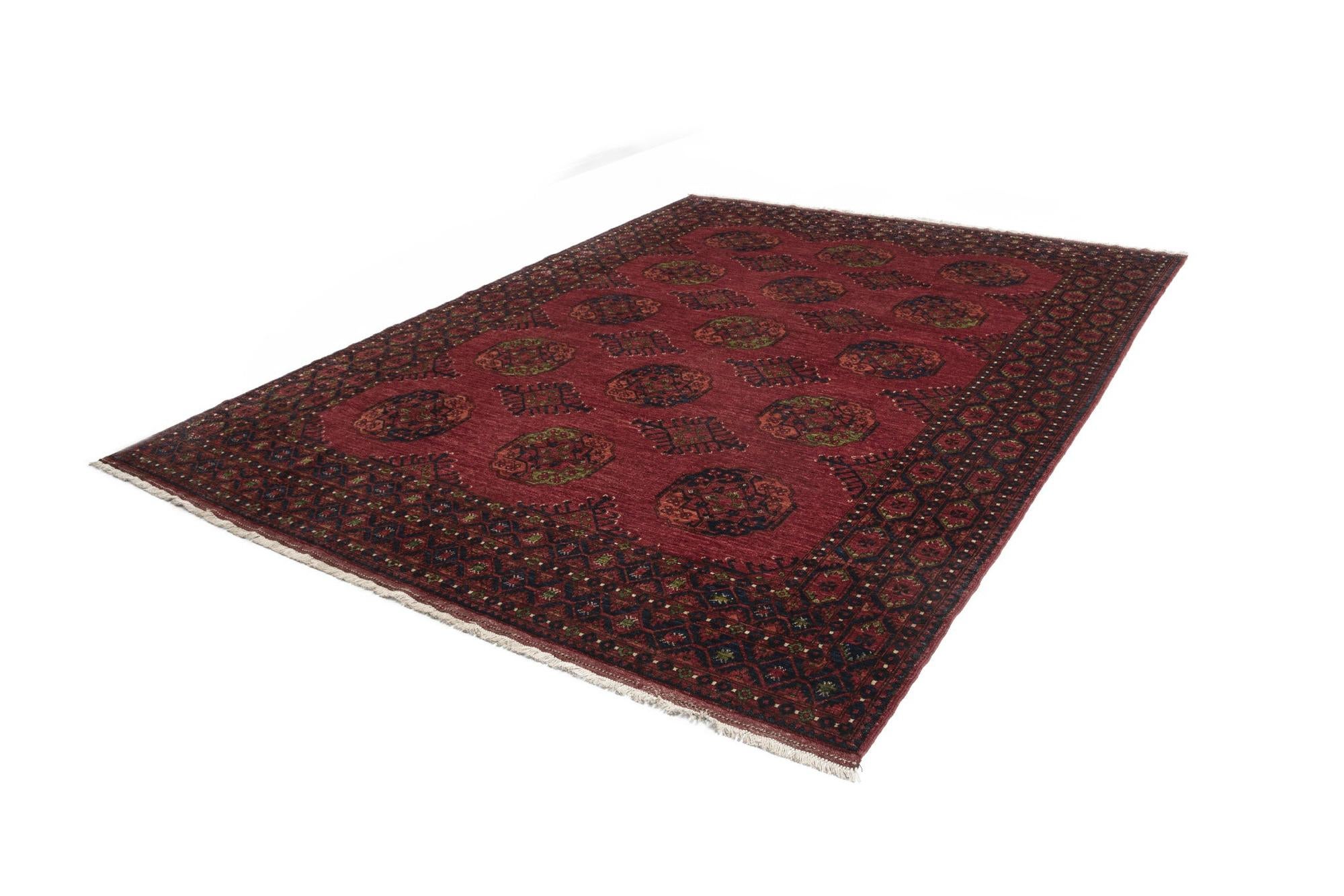 9' 1 x 12' 2 Ersari Afghan Wool Rug