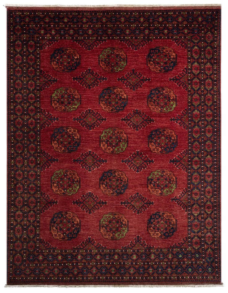 Detail image of 9' 1 x 12' 2 Ersari Afghan Wool Rug