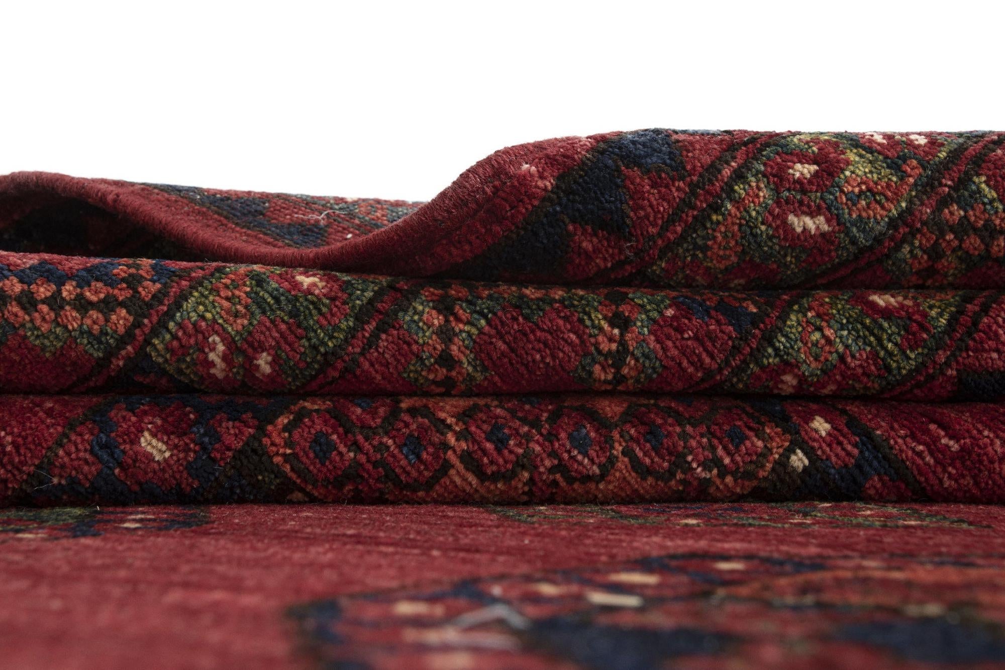 8' 4 x 11' 5 Ersari Afghan Wool Rug