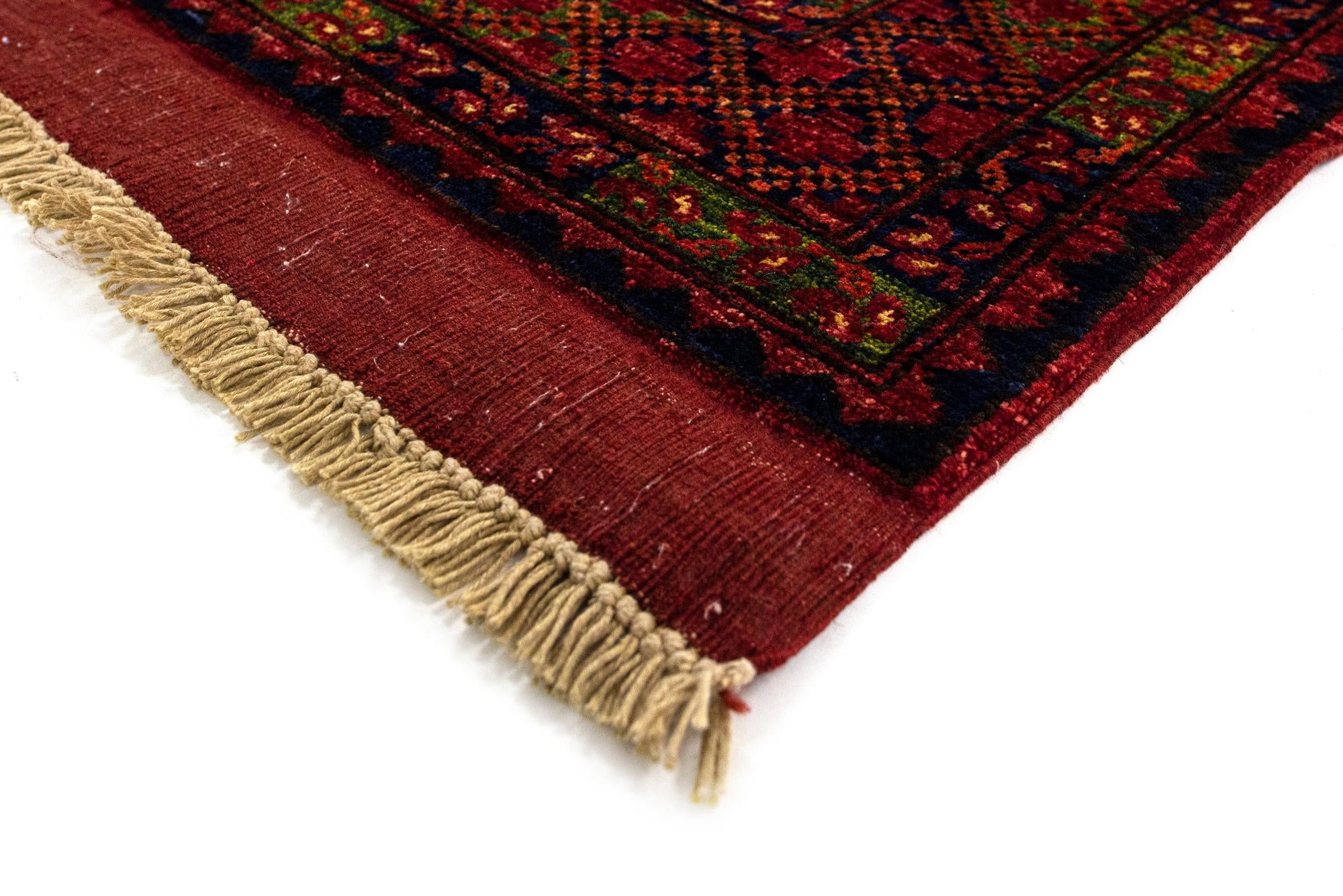 6' 10 x 9' 11 Ersari Afghan Wool Rug