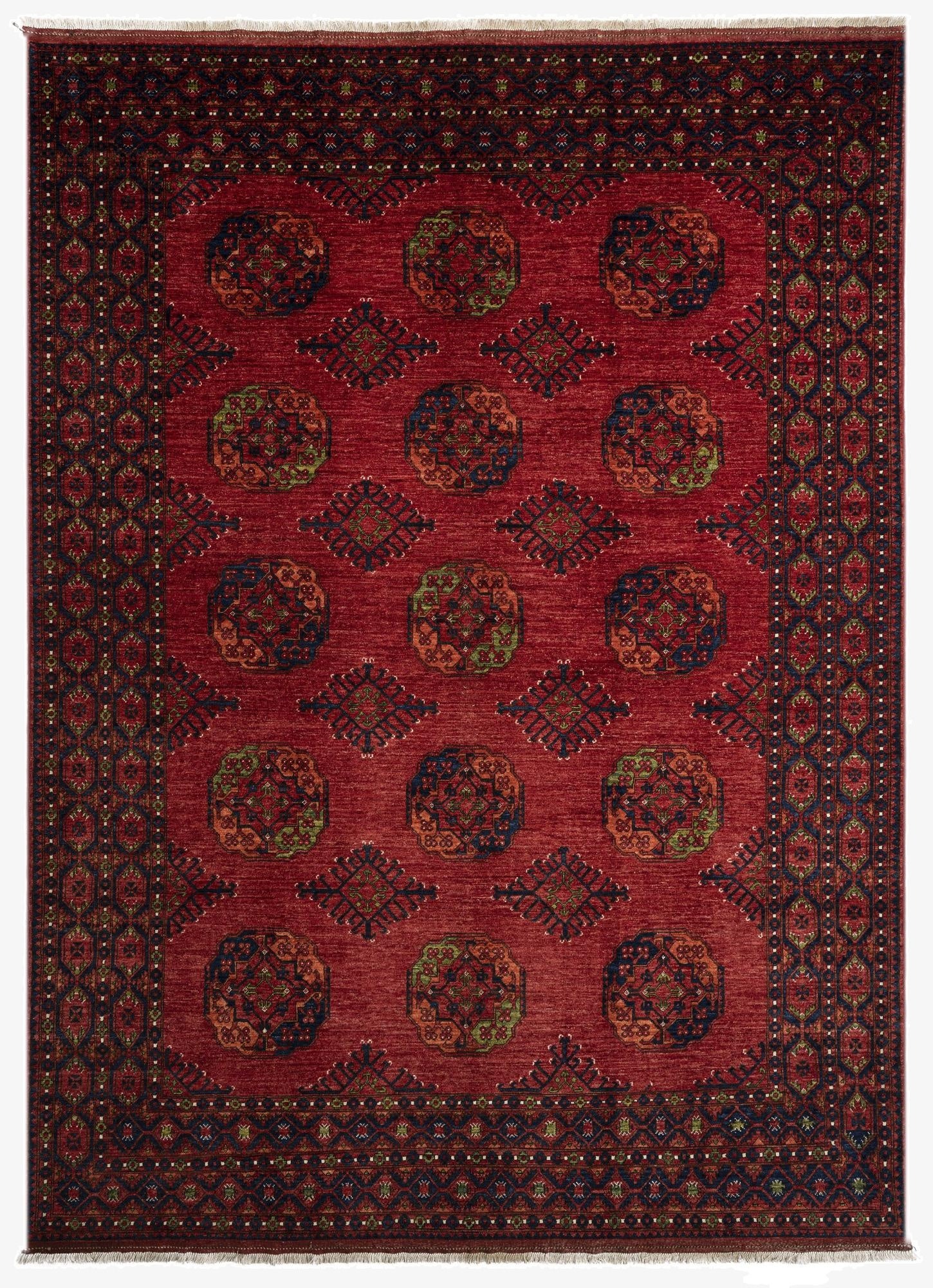 9' 1 x 12' 2 Ersari Afghan Wool Rug