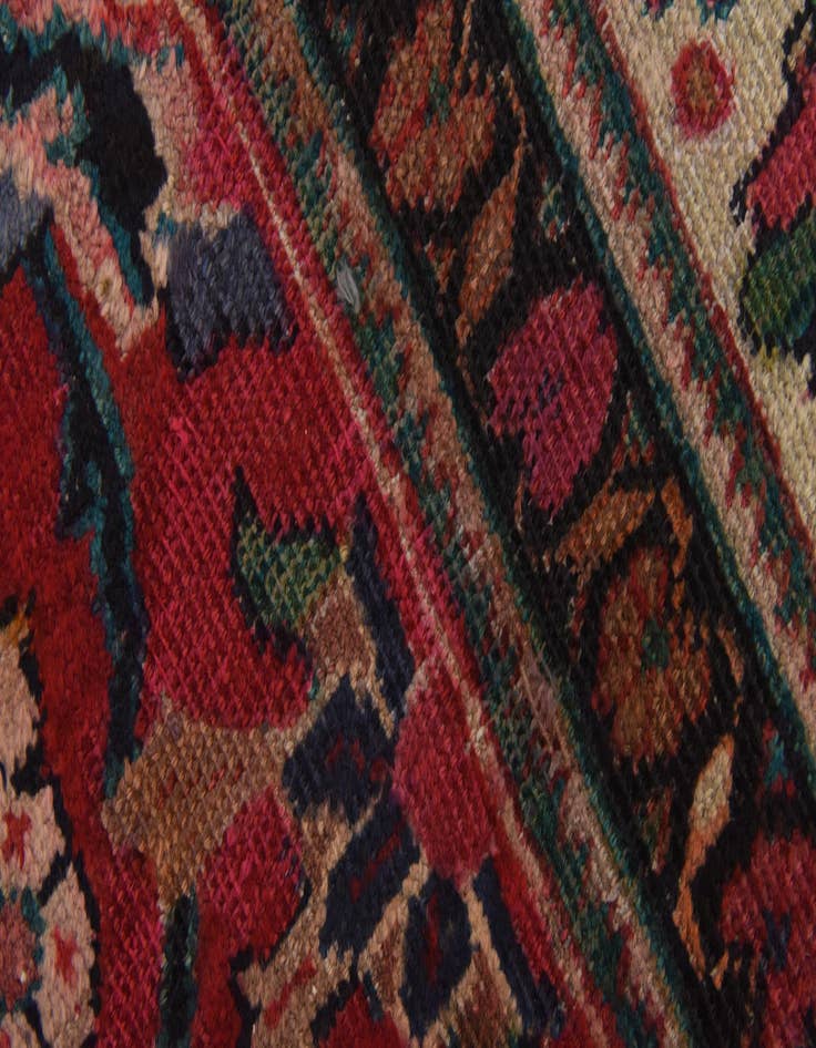 Detail image of 10' x 13' 4 Hand Knotted Farahan Persian Wool Rug