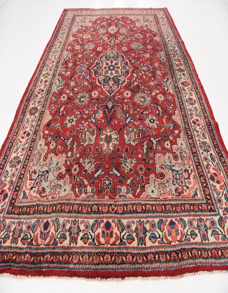 Detail image of 10' x 13' 4 Hand Knotted Farahan Persian Wool Rug