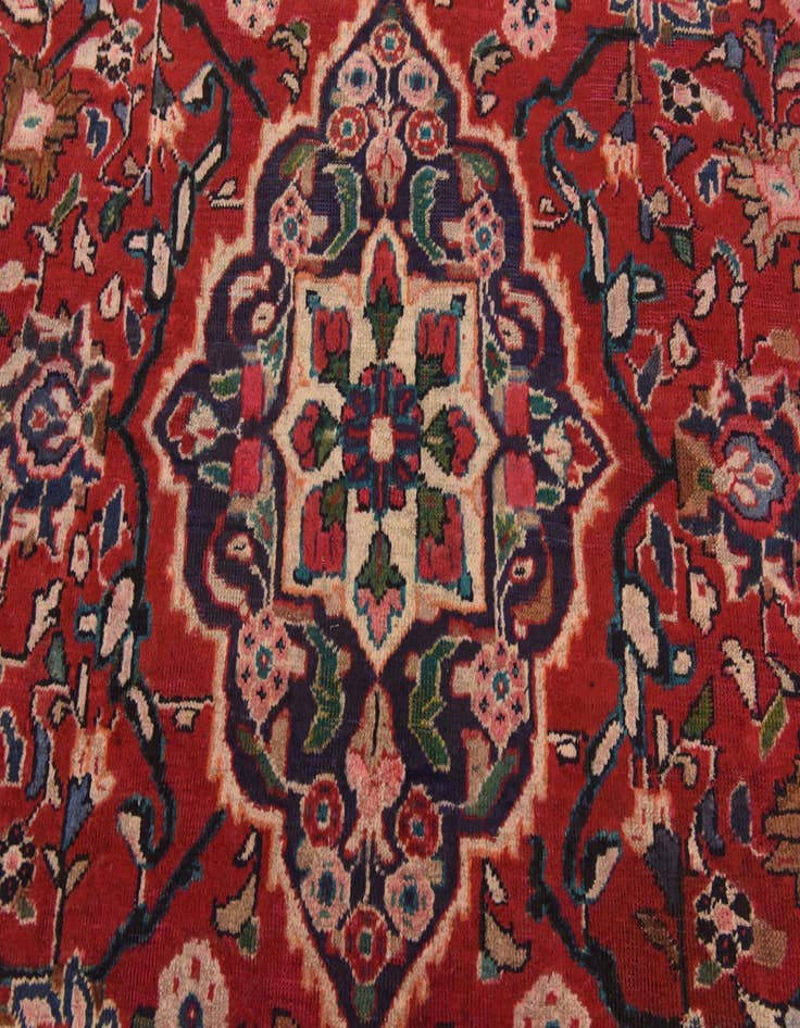 Detail image of 10' x 13' 4 Hand Knotted Farahan Persian Wool Rug
