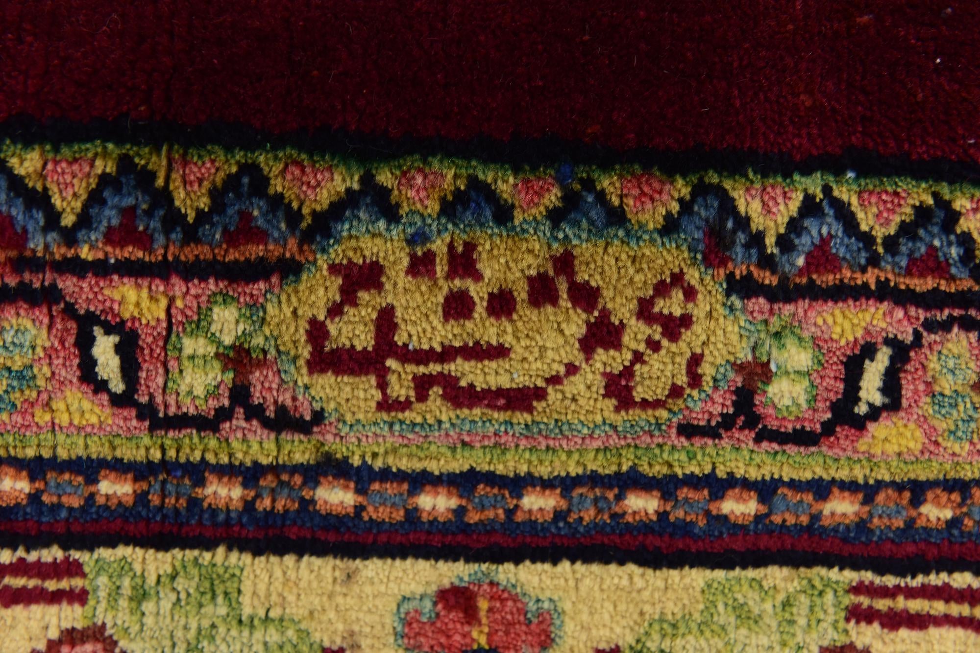 9' 10 x 13' Hand Knotted Farahan Persian Wool Rug