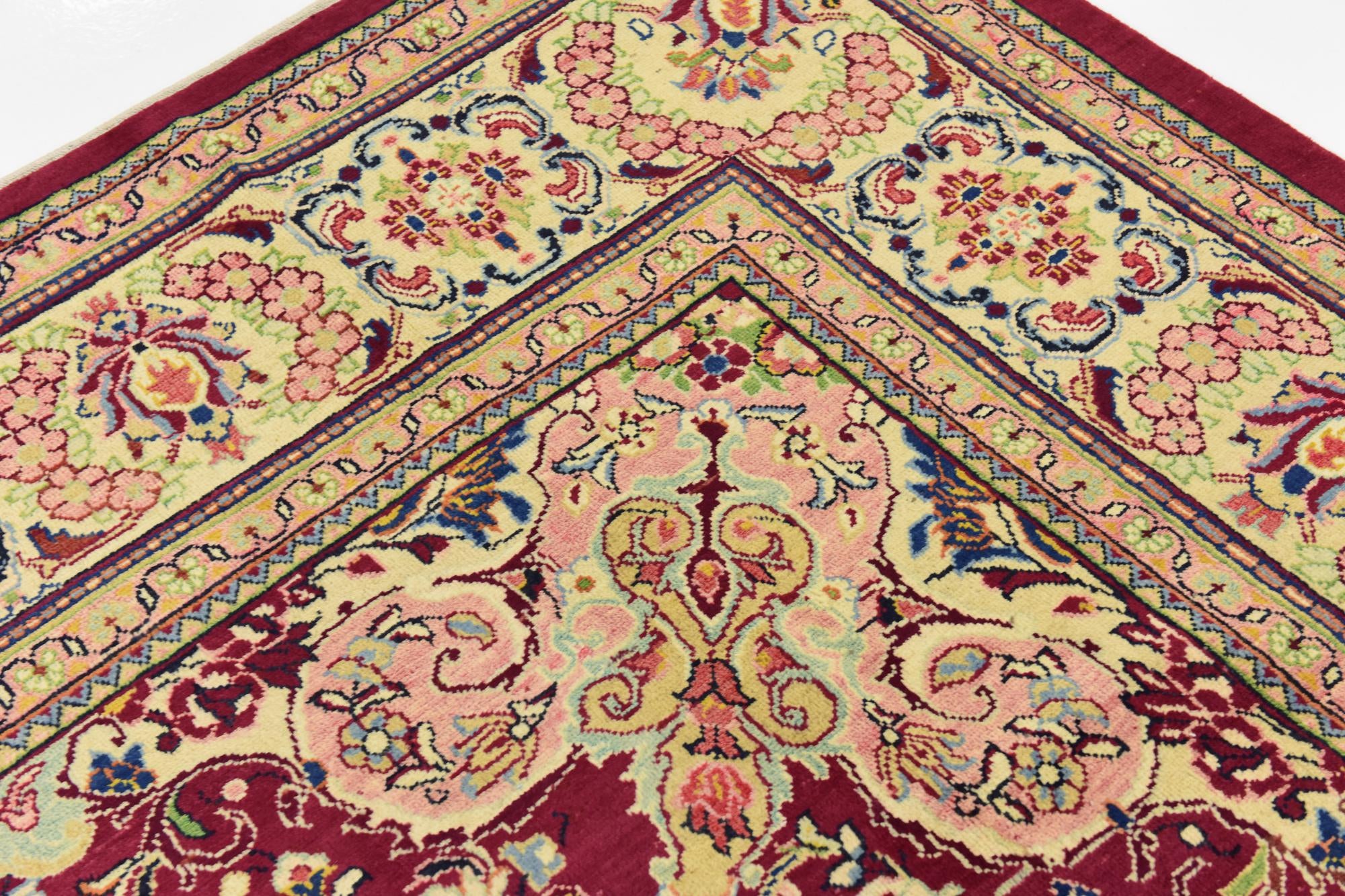 9' 10 x 13' Hand Knotted Farahan Persian Wool Rug