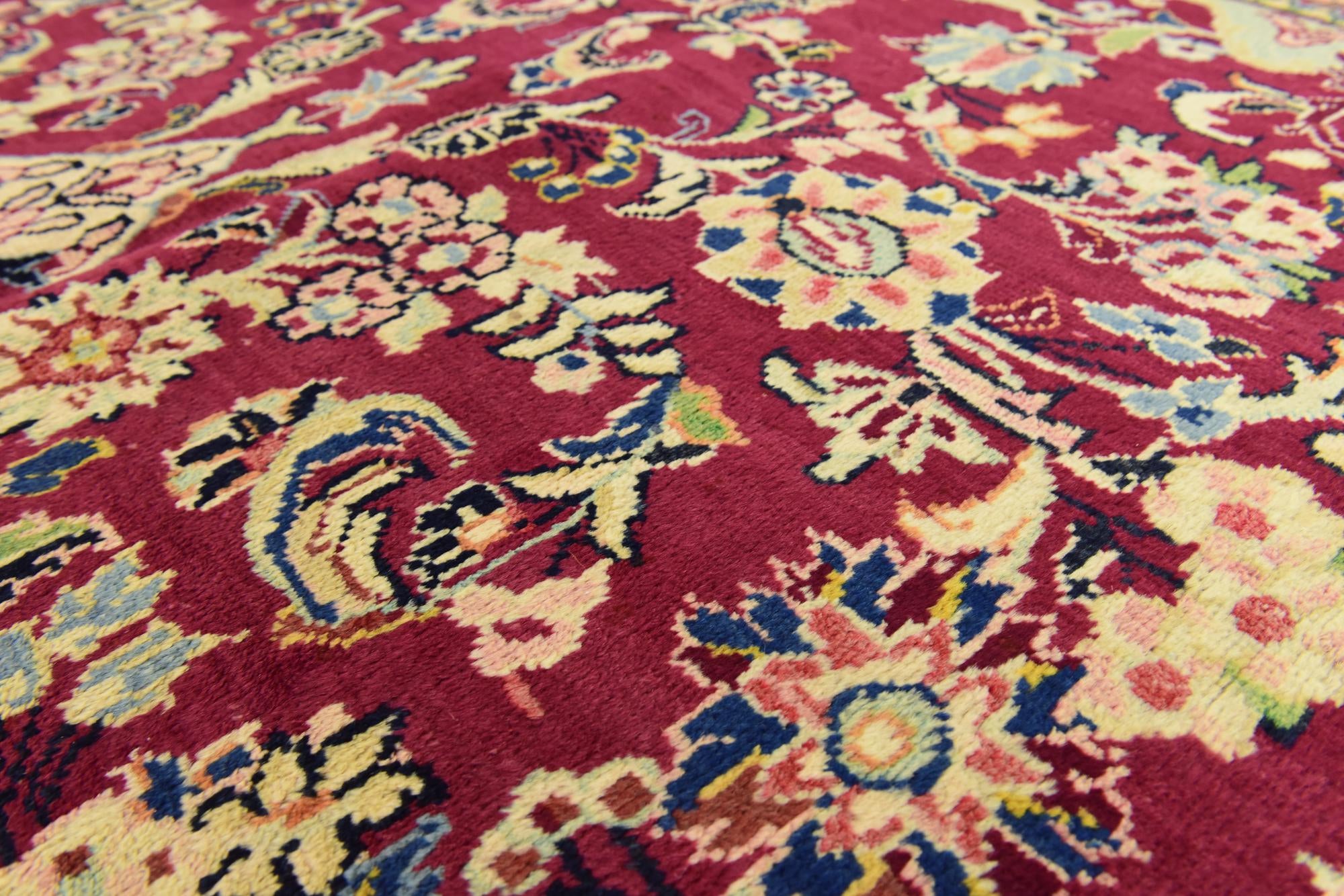 9' 10 x 13' Hand Knotted Farahan Persian Wool Rug