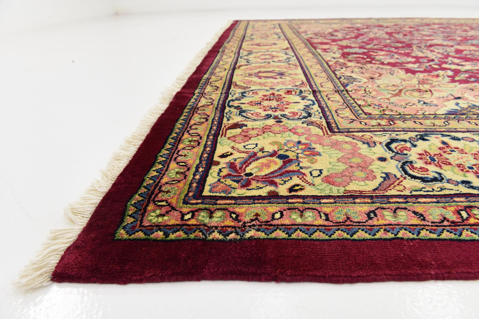 9' 10 x 13' Hand Knotted Farahan Persian Wool Rug