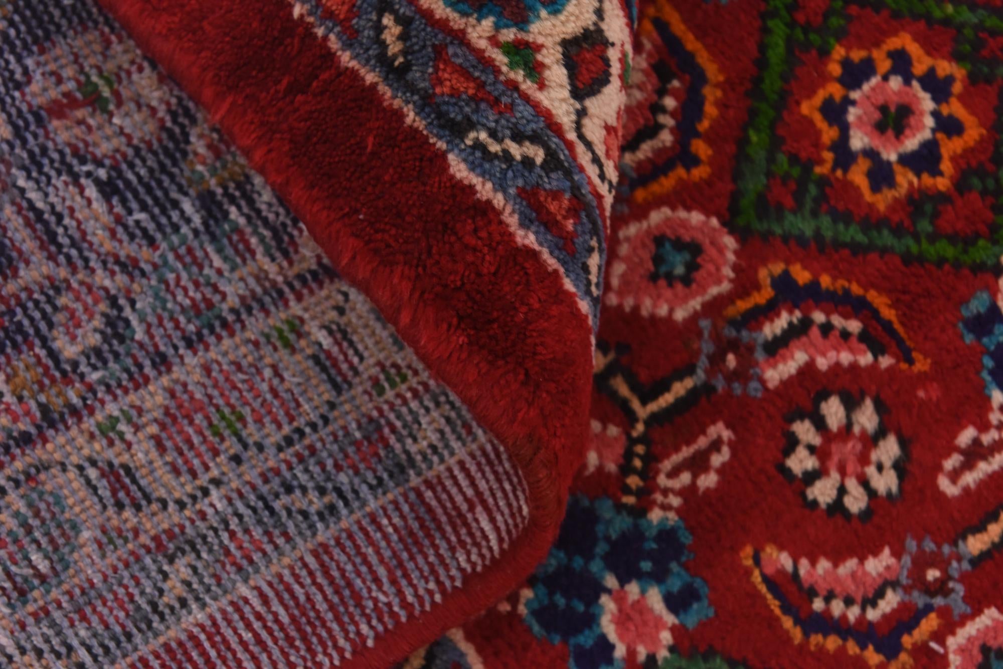 9' 8 x 13' Hand Knotted Farahan Persian Wool Rug