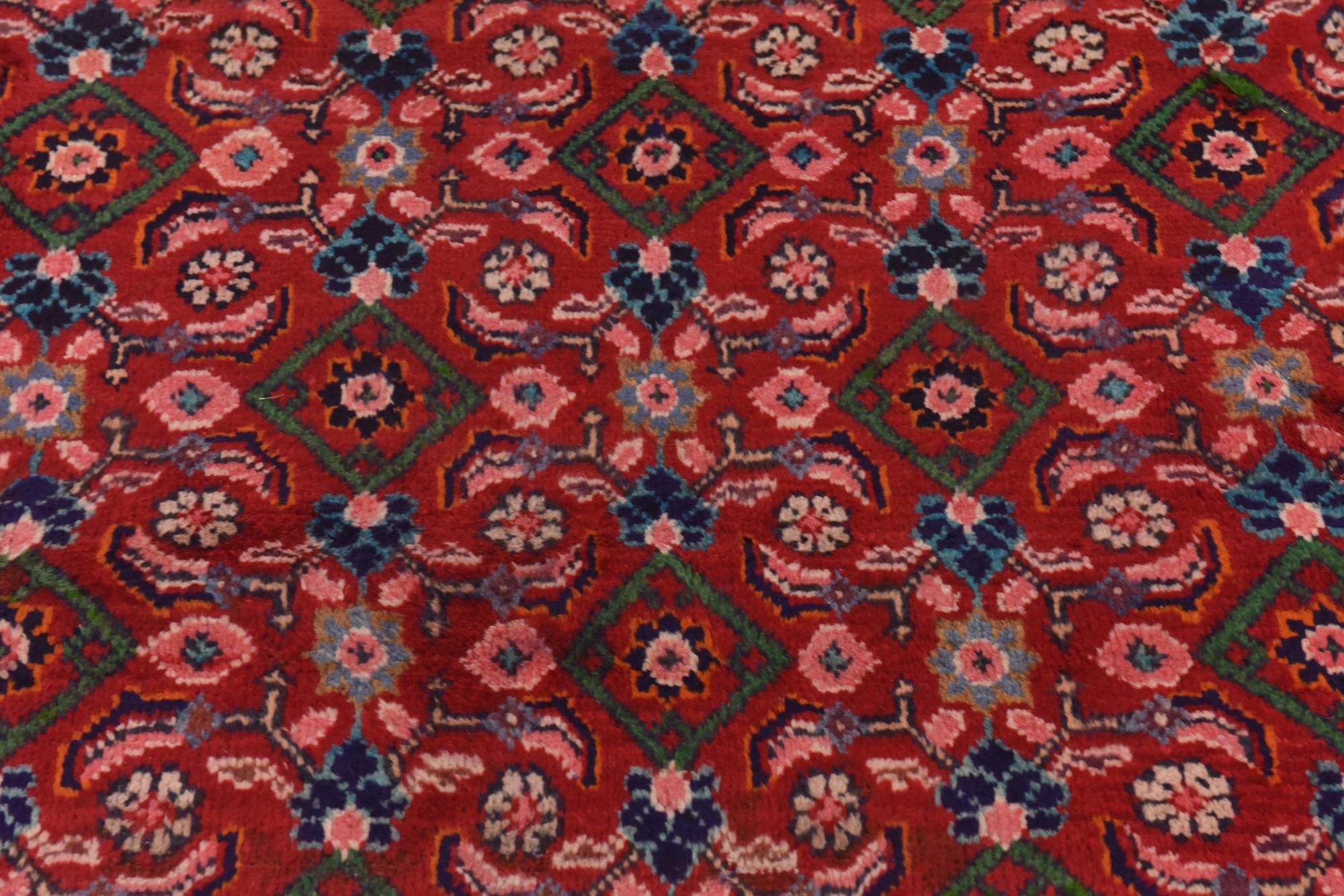 9' 8 x 13' Hand Knotted Farahan Persian Wool Rug
