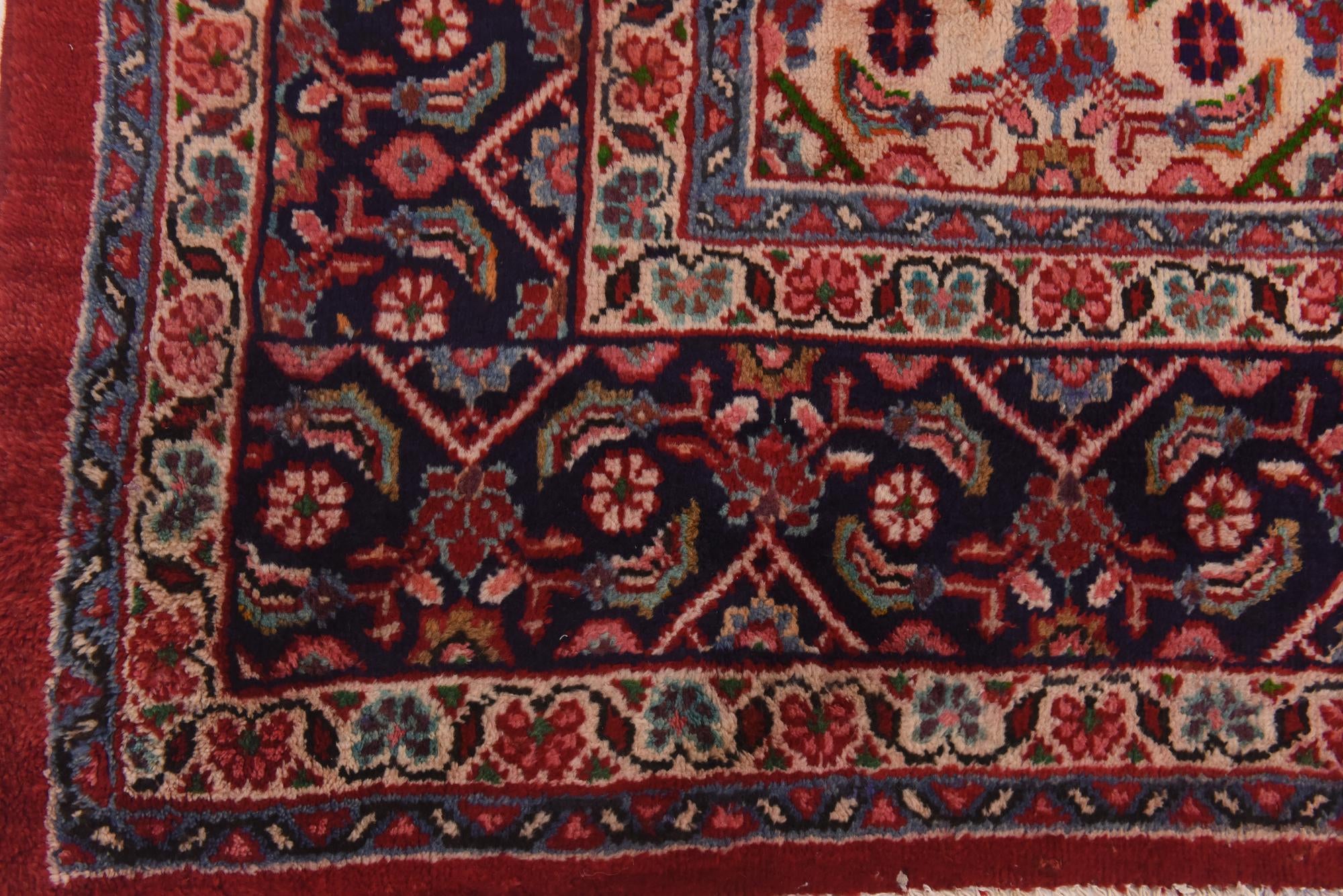9' 8 x 13' Hand Knotted Farahan Persian Wool Rug