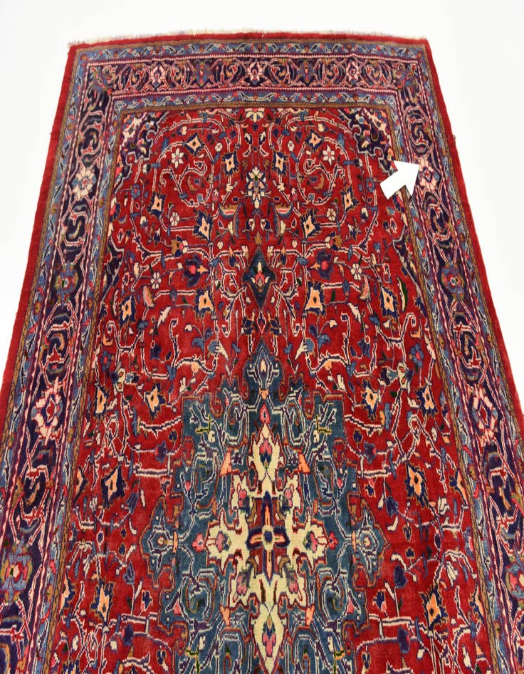 Detail image of 7' 3 x 10' 10 Hand Knotted Farahan Persian Wool Rug