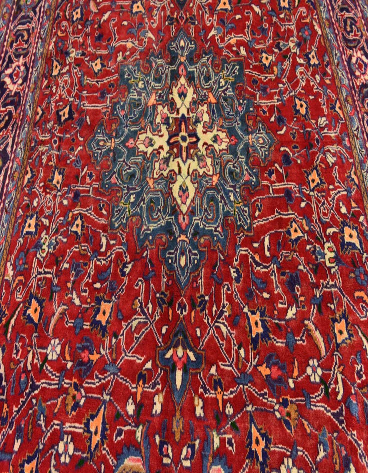 Detail image of 7' 3 x 10' 10 Hand Knotted Farahan Persian Wool Rug