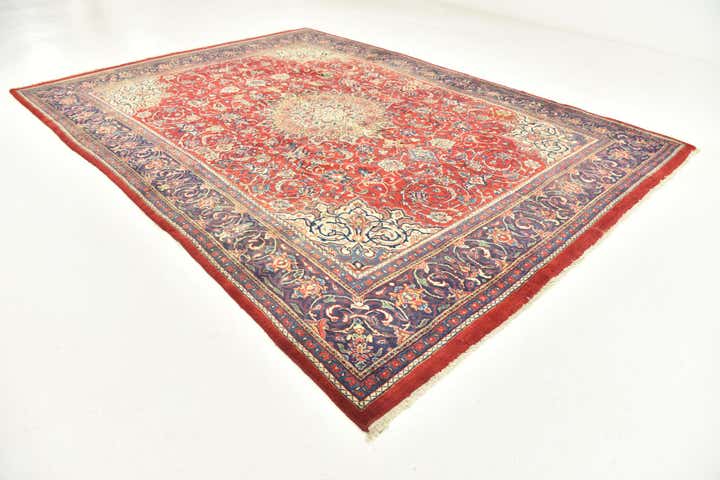 10' x 13' 5 Hand Knotted Farahan Persian Wool Rug
