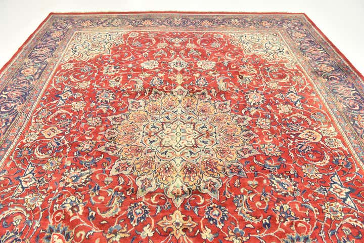 10' x 13' 5 Hand Knotted Farahan Persian Wool Rug