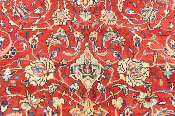 Detail image of 10' x 13' 5 Hand Knotted Farahan Persian Wool Rug