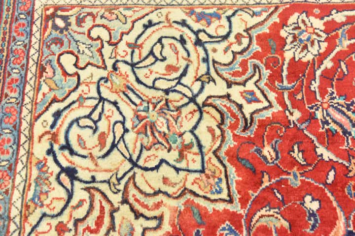 10' x 13' 5 Hand Knotted Farahan Persian Wool Rug